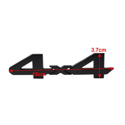 3D Rear Tailgate Emblem Badge Overlay Decal for Universal Cars Silver