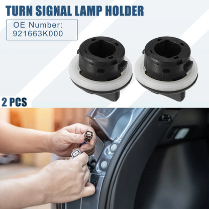 Turn Signal Lamp Holder for Hyundai (Set of 2) - Light Bulb Socket