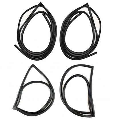 Door Rubber Seal Side Window Set 4 Fits Datsun Bluebird 510 2D Sedan 1967-72
