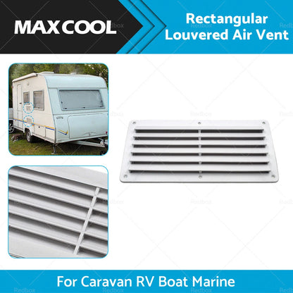Rectangular Louvered Air Vent 260 x 125mm for Caravan RV Boat Marine