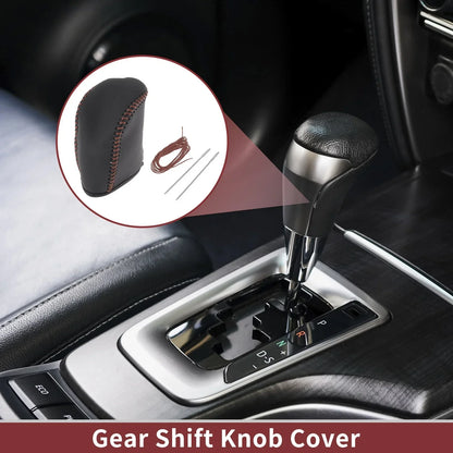 Car Gear Shift Knob Cover for Dodge Journey (2011-2020) - 1 x Black Brown