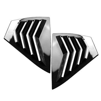 Gloss Black Rear Side Window Louvers for Nissan Sentra (2020-2024)