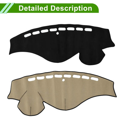 Dashboard Cover Mat for Honda Odyssey 2009-2014 Sun Protector Pad Black