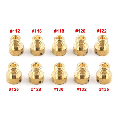 M5 Main Jet 112-135 for Dellorto Carburetor SHA SHB UA UB PHBG VHB-CS
