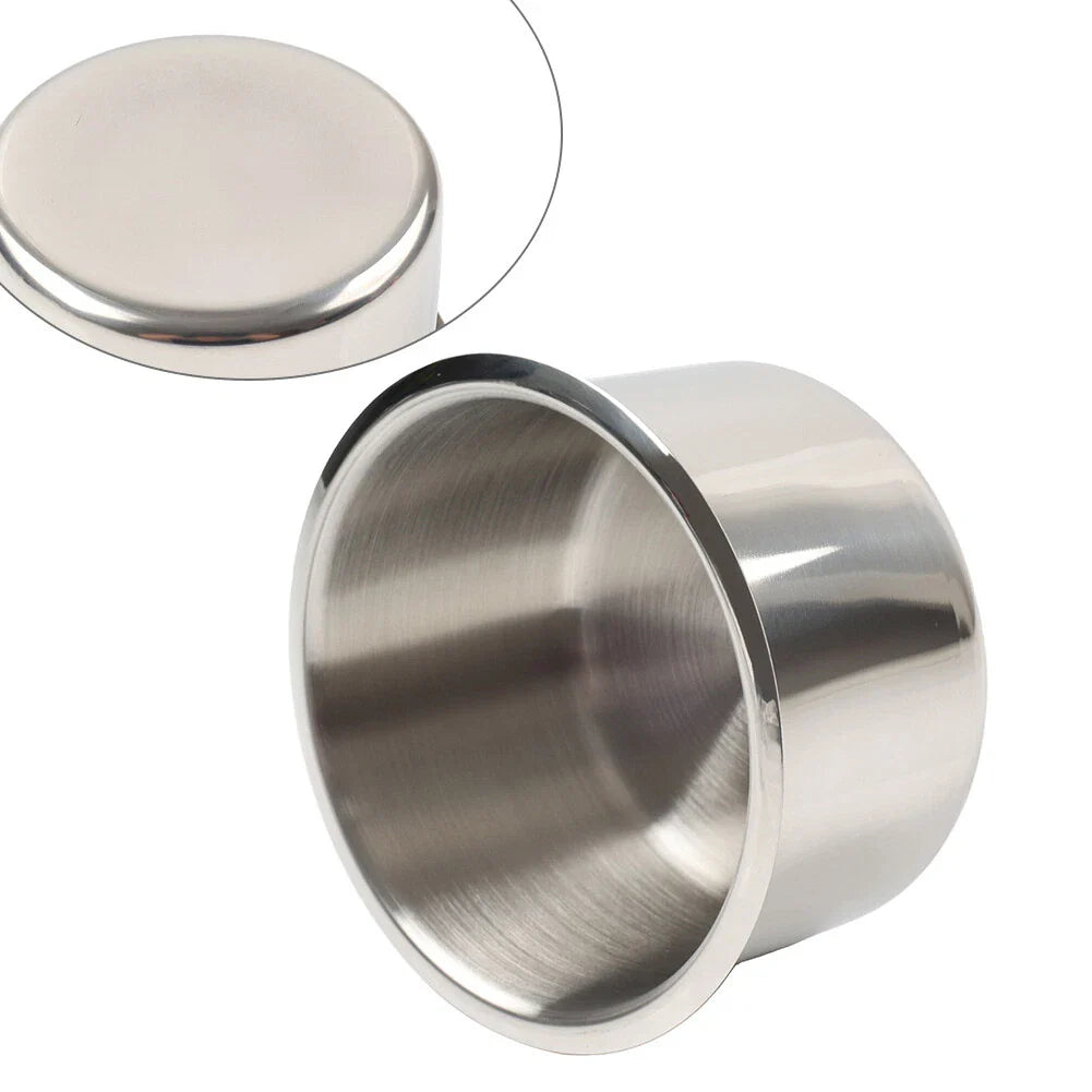 Stainless Steel Cup Holder for Poker Table, Yacht, Boat, RV, Car, Truck