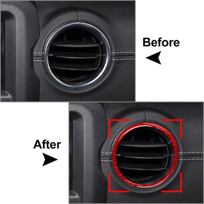 Dashboard Air Vent Outlet Cover Trim for Jeep Wrangler JL JLU Gladiator JT (2018-2023)