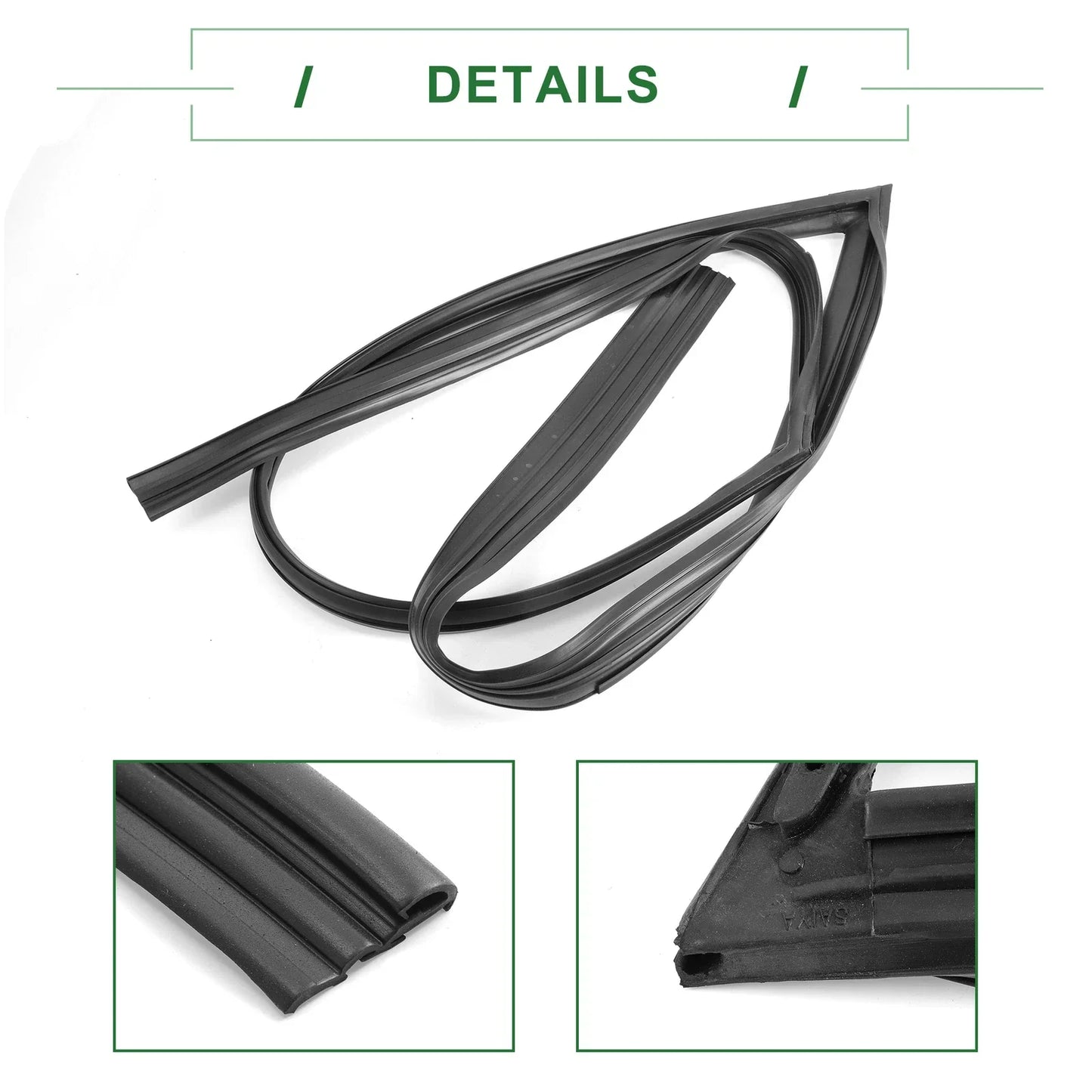 Front Left Door Window Run Channel Seal Strip for Honda Accord (2003-2007)