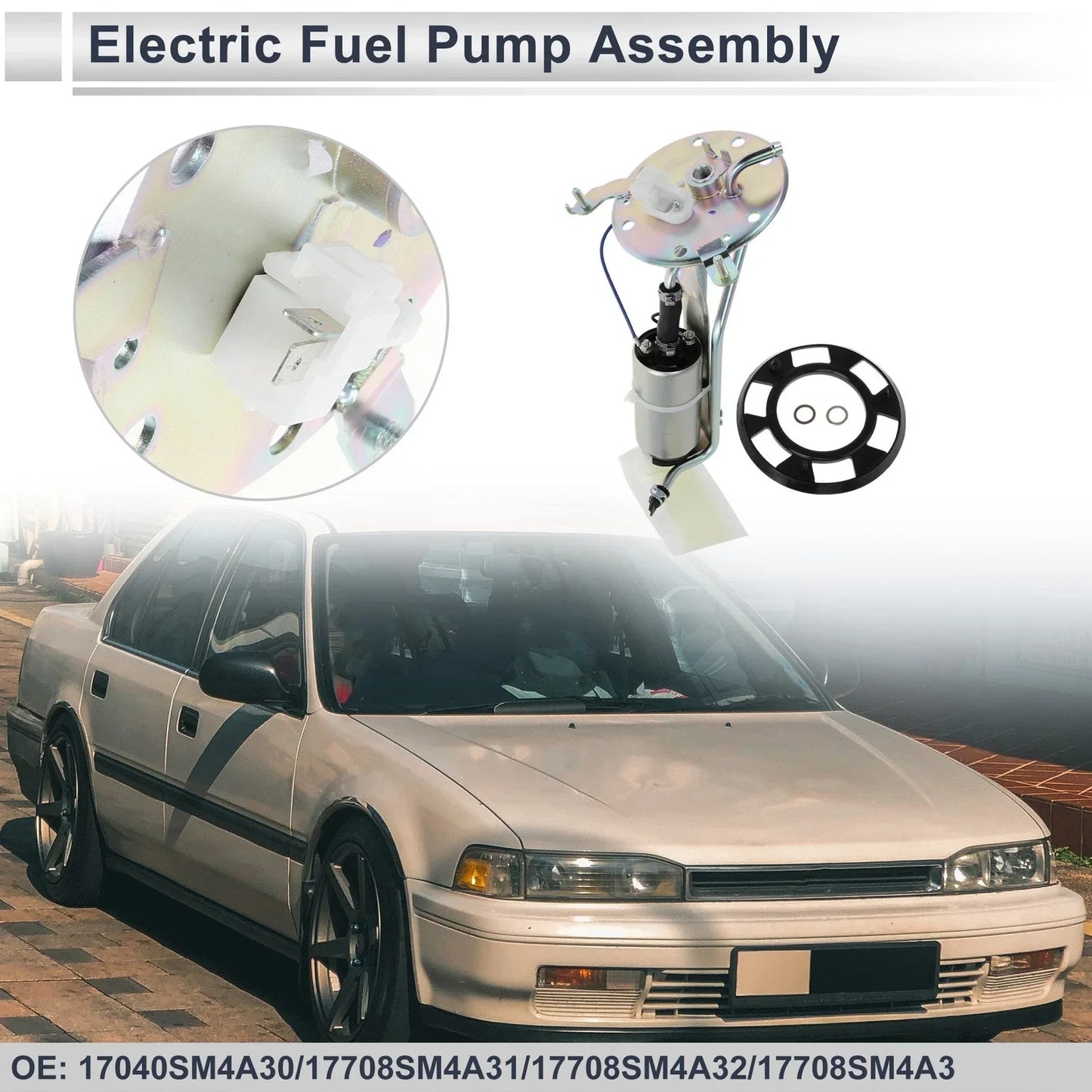 Electric Fuel Pump Assembly for Honda Accord L4 2.2L (1990-1993)