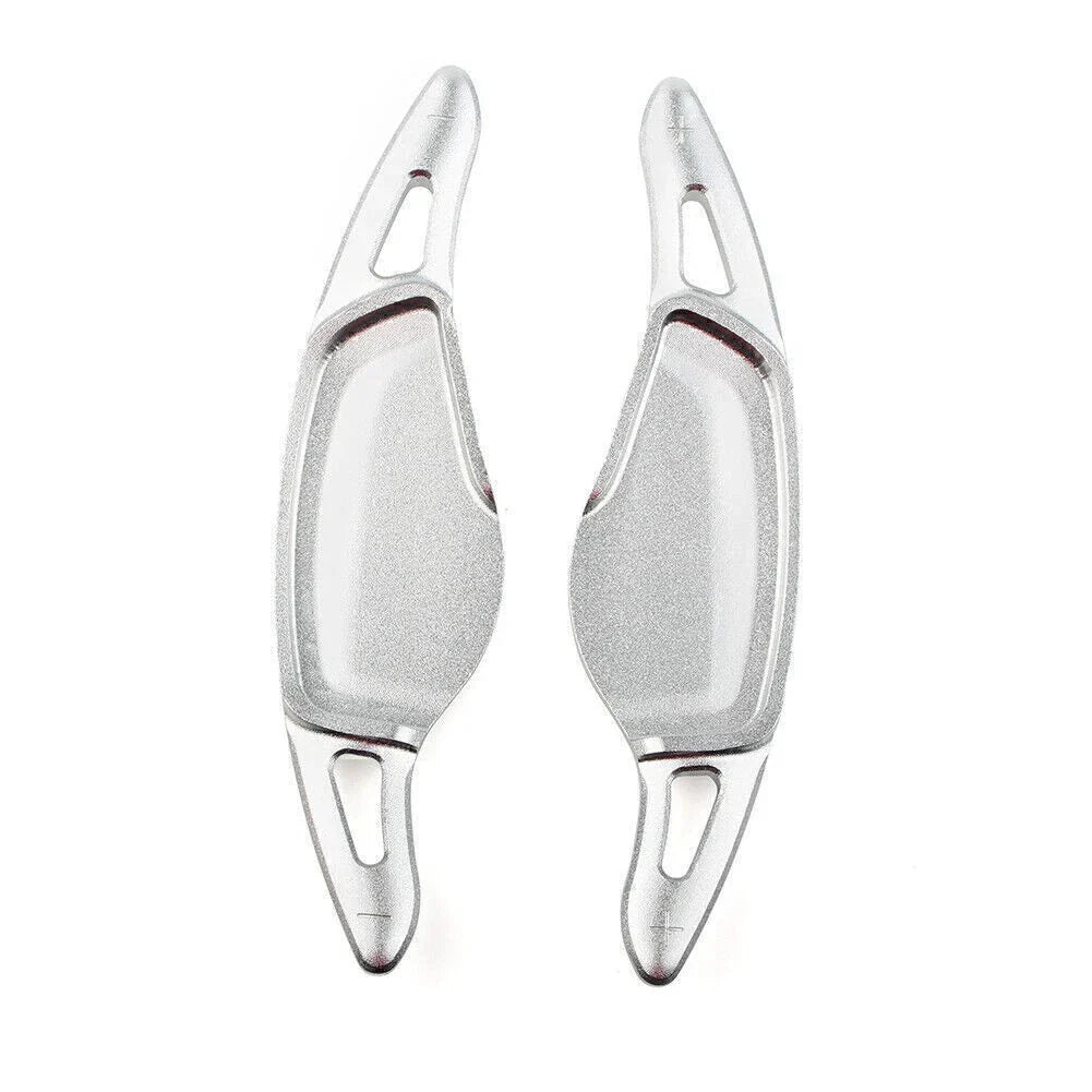 Silver Steering Wheel Paddle Shifter Extensions for BMW 5 7 Series X3 X4 X5 (2001-2023)