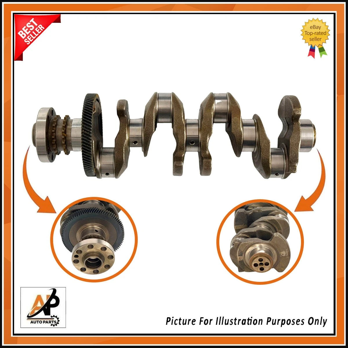 Crankshaft Replacement with Gear for BMW N47 2.0 Diesel (2008–2016)