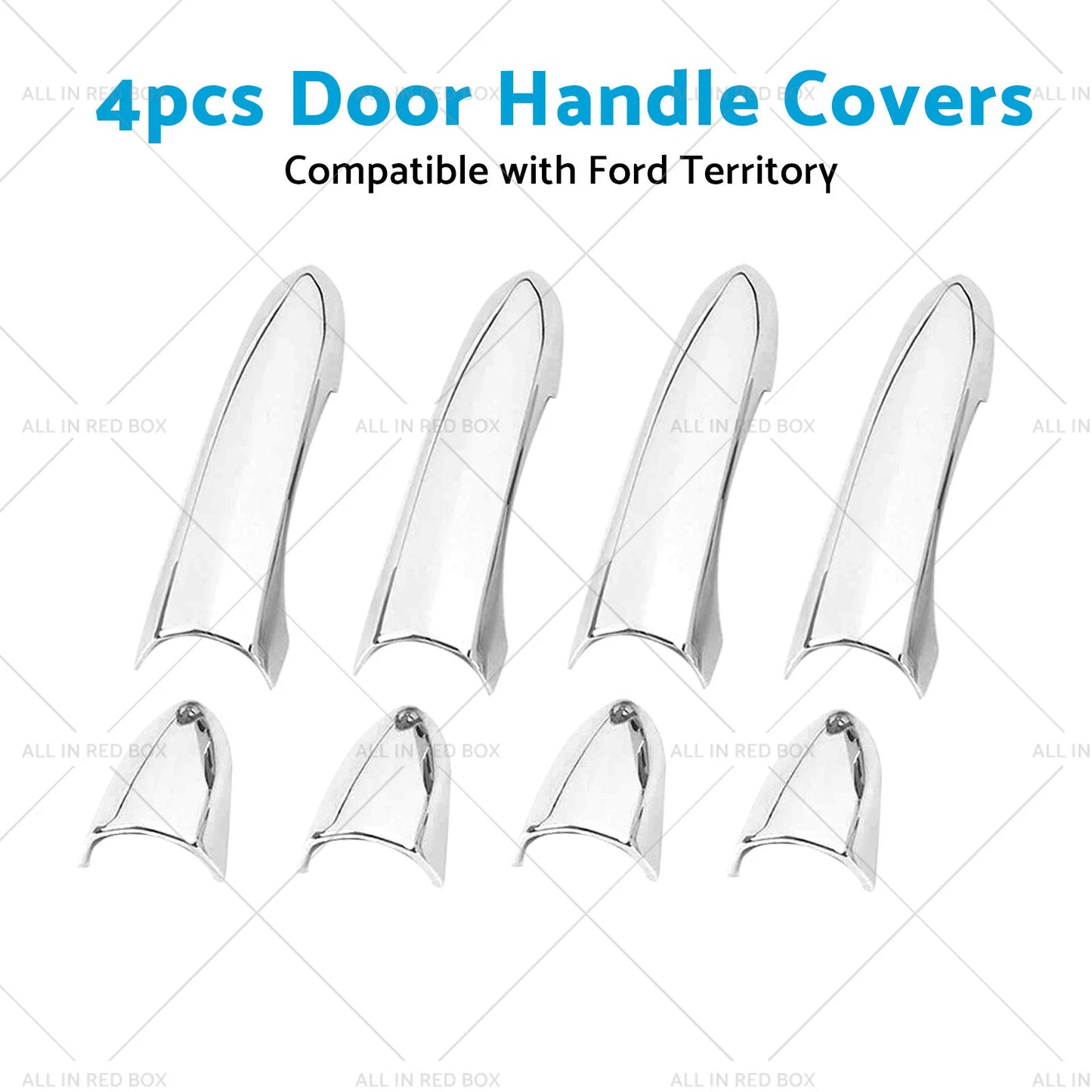 4 x Chrome Handle Covers for Ford Territory (2004-2018)