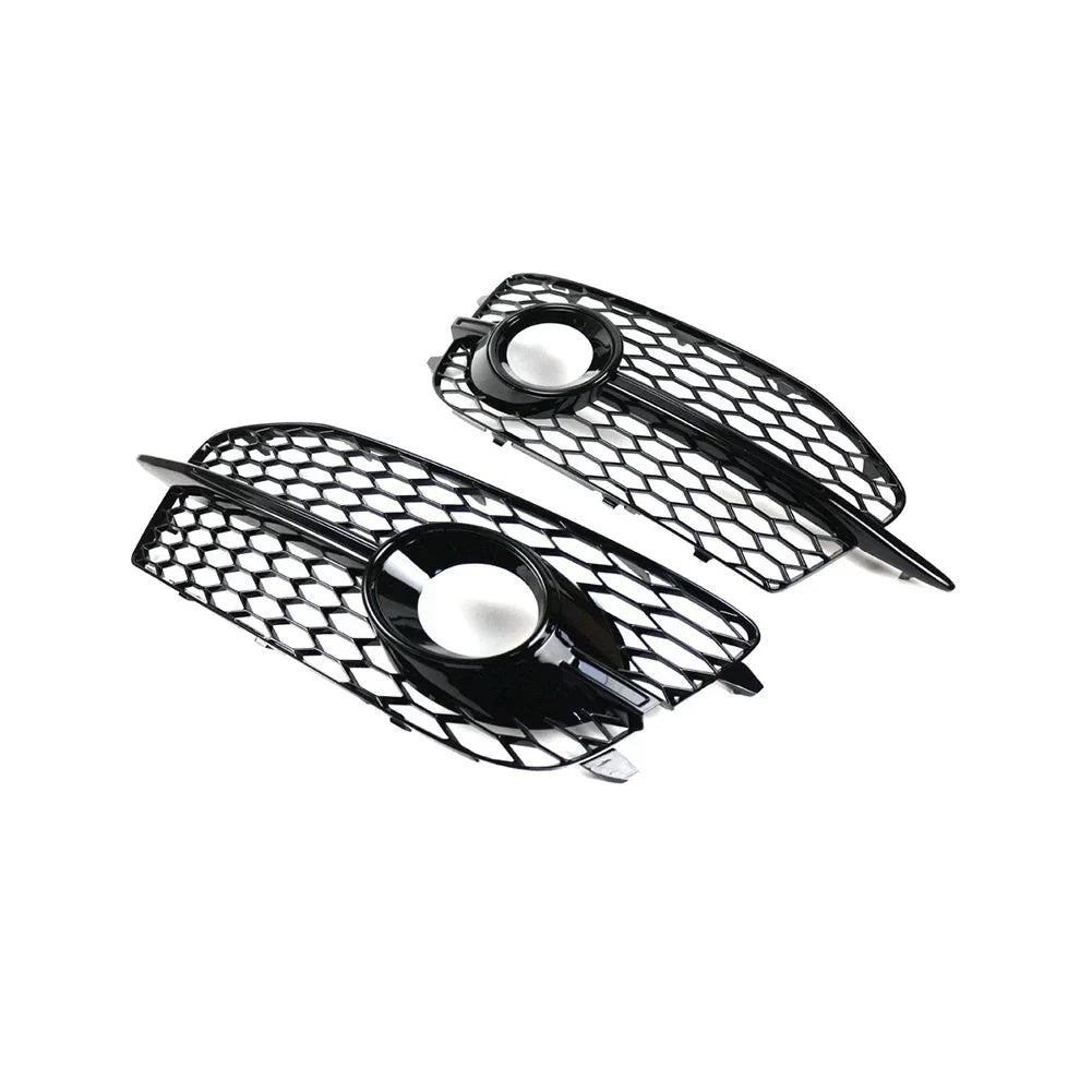 Honeycomb Front Grille Fog Light Covers for Audi Q3 (2012-2014)