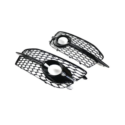 Honeycomb Front Grille Fog Light Covers for Audi Q3 (2012-2014)