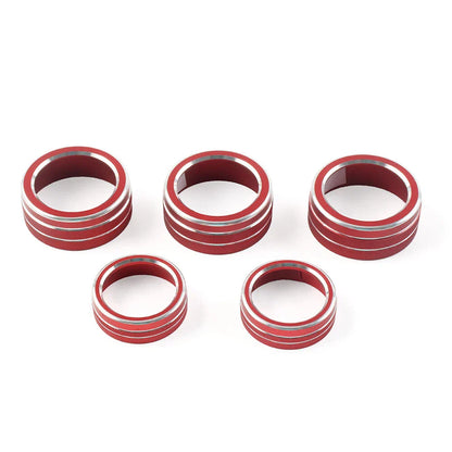 Control Switch Knob Ring Cover Trim for Honda Accord 2018-2022 Red