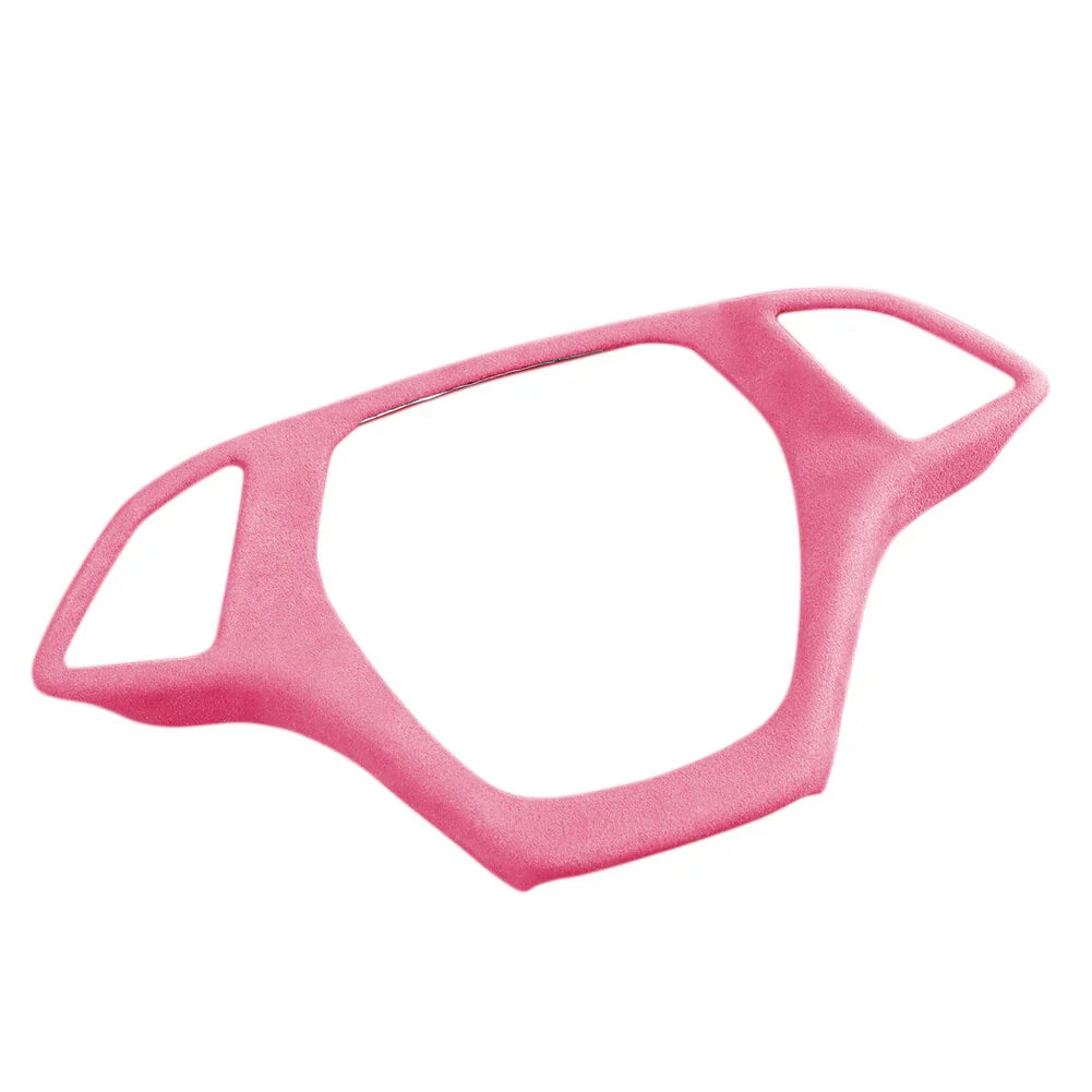 Suede Steering Wheel Cover for Chevrolet Corvette C7 (2014-2019) Pink