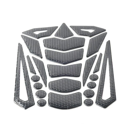 Black Motorcycle Oil Fuel Tank Pad Cover Guard Protector Decal Sticker