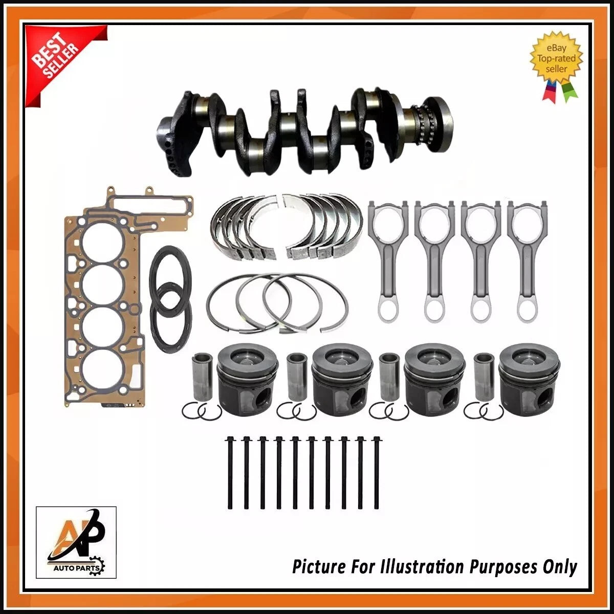 Crankshaft Rebuild Kit with Pistons for MINI Countryman 2.0 Diesel (2011–2019)