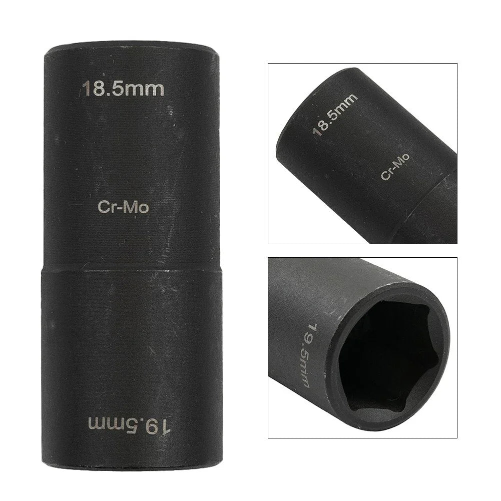 1/2 Dr Damaged Lug Socket Tool, Deep Length Flip Impact-Set