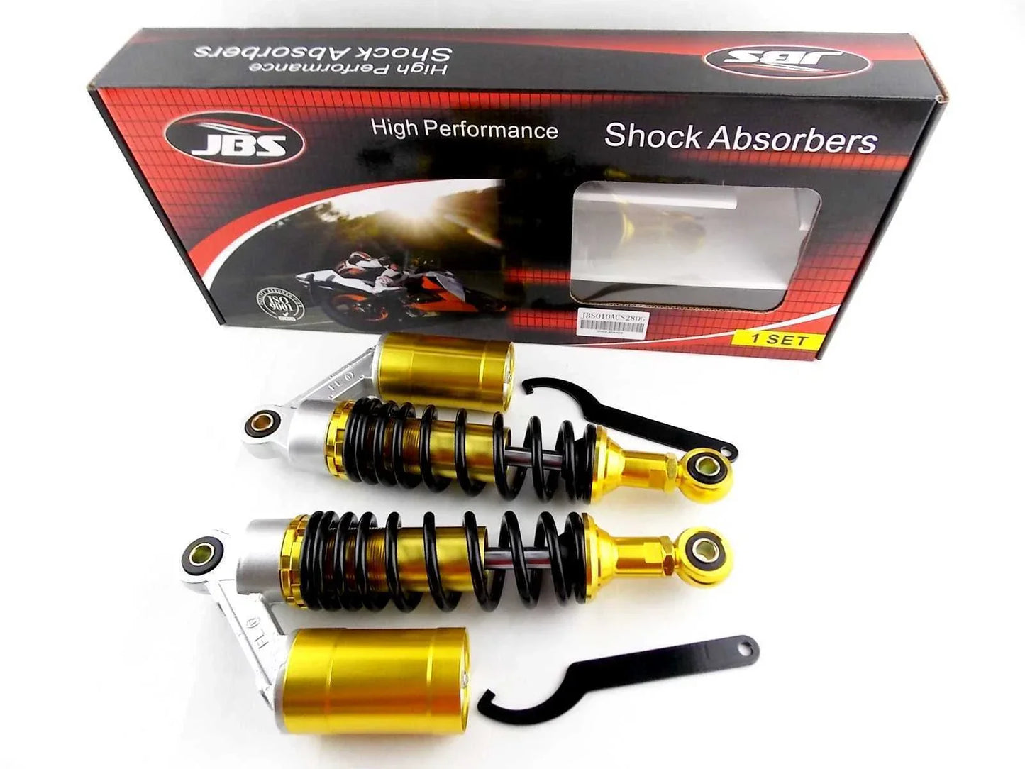 280mm JBS Lowering Air Nitrogen Cell Shock Absorbers for Suzuki GT185 (76-78)