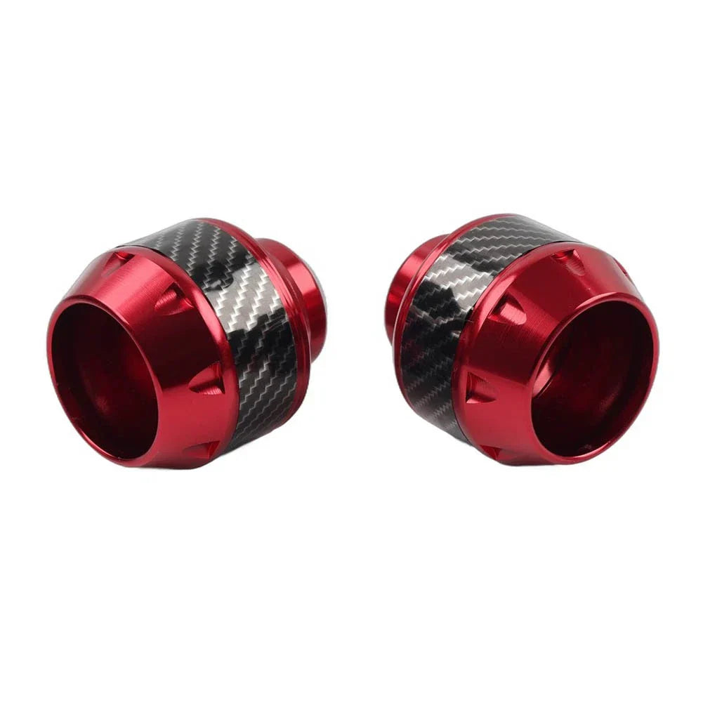 Red Front Fork Frame Sliders Crash Protection for Motorcycle