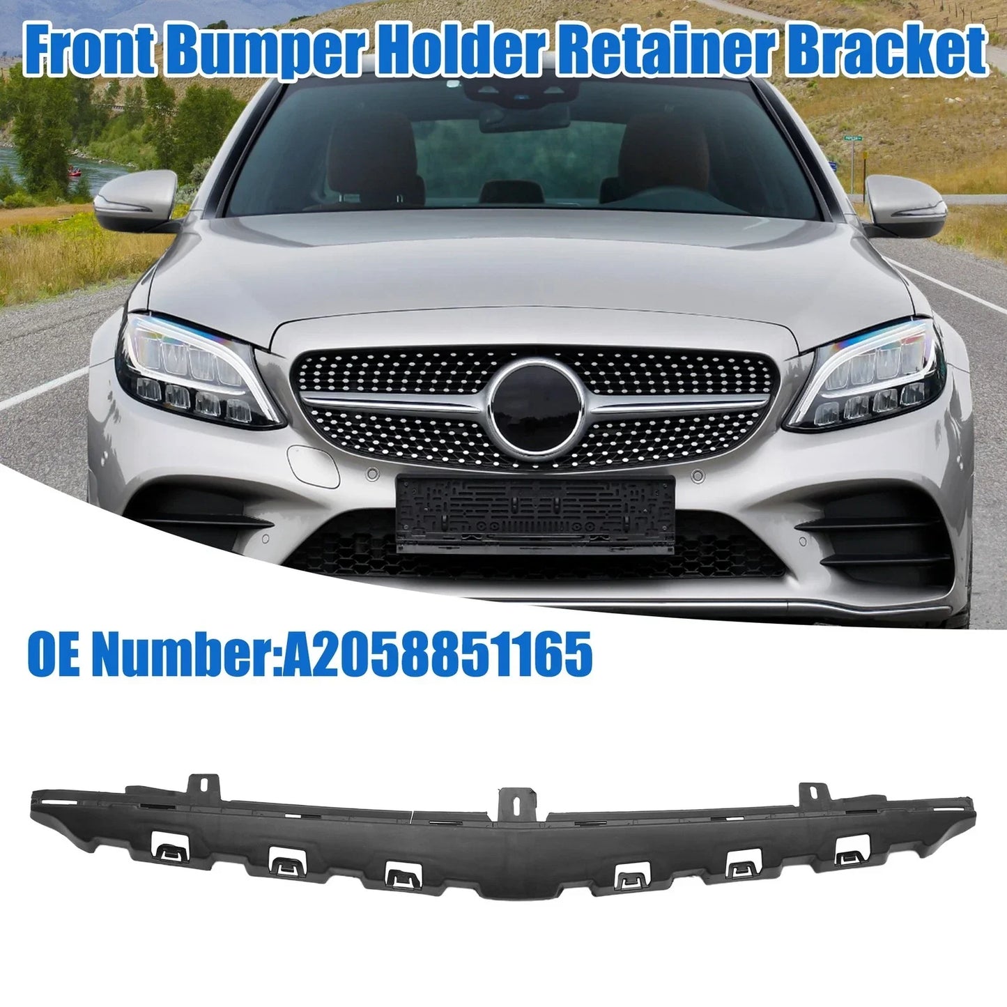 Front Upper Bumper Cover Inner Support Bracket for Mercedes C43 AMG (2017)
