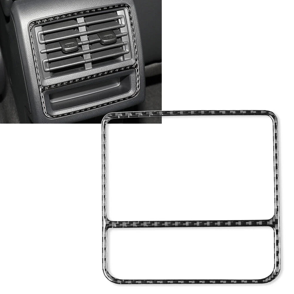 Carbon Look Rear Seat Air Vent Outlet Trim for VW Golf 8 (2021-2023)