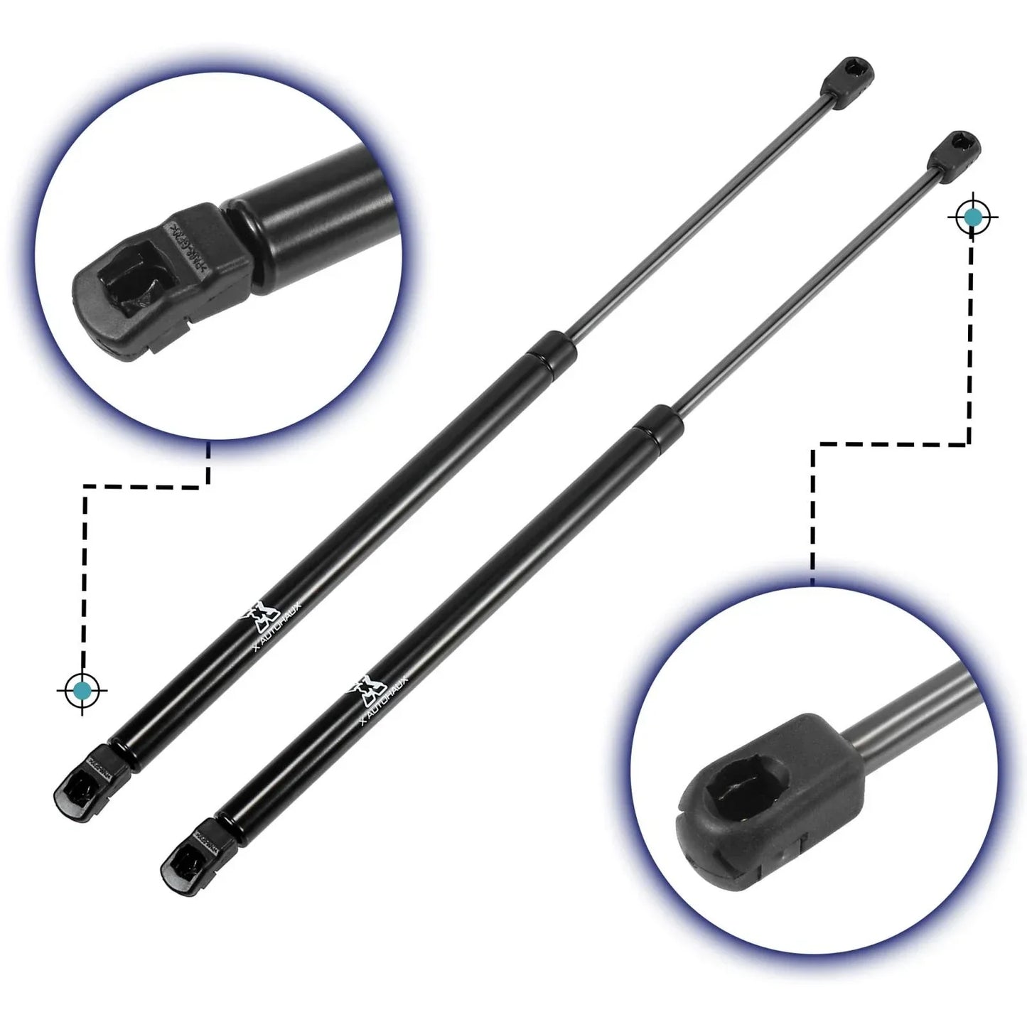 2 x Front Hood Lift Supports Struts Gas Springs for Lexus RX350 RX450h (2007-2022)