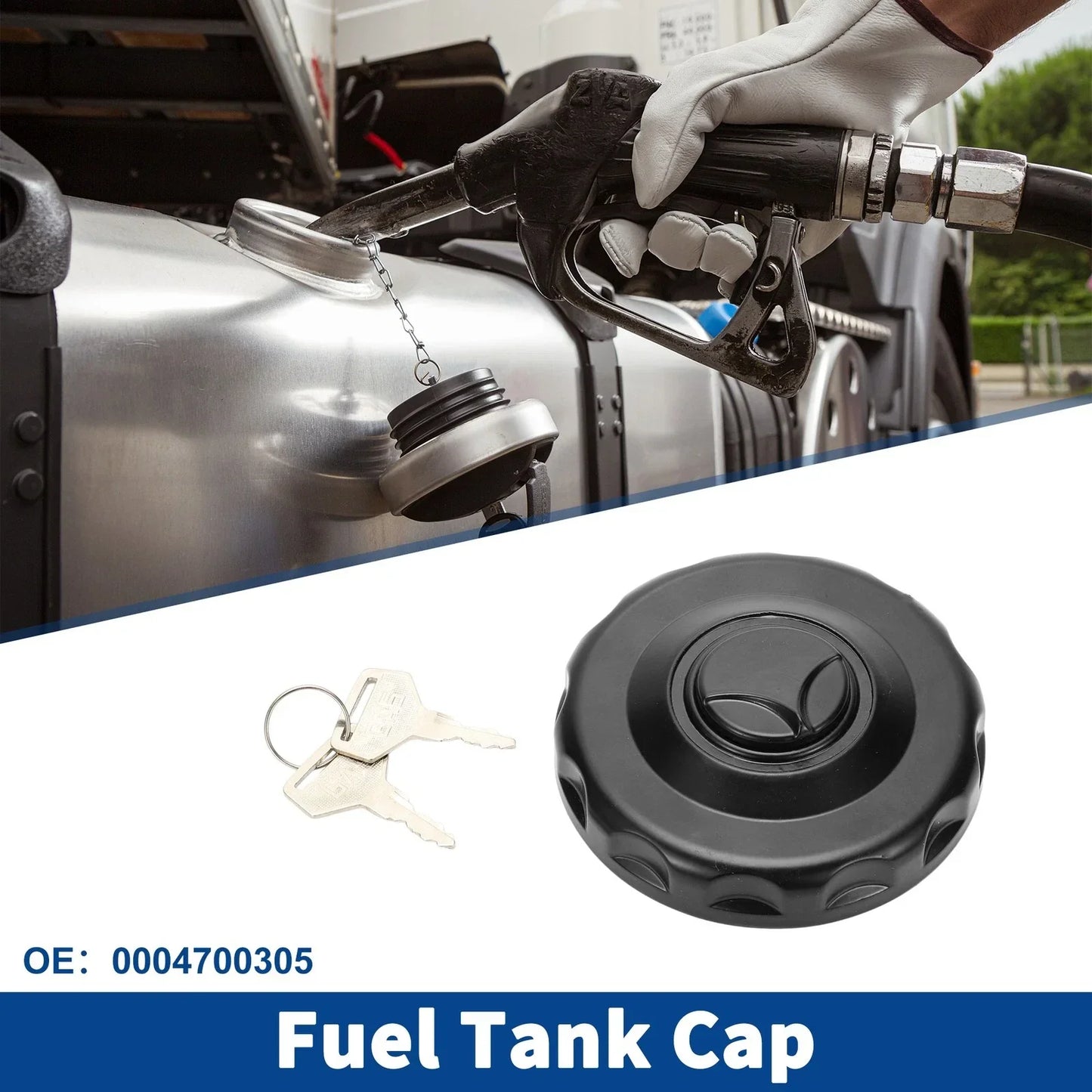 Locking Gas Cap Fuel Tank Cover with Keys for Mercedes Benz