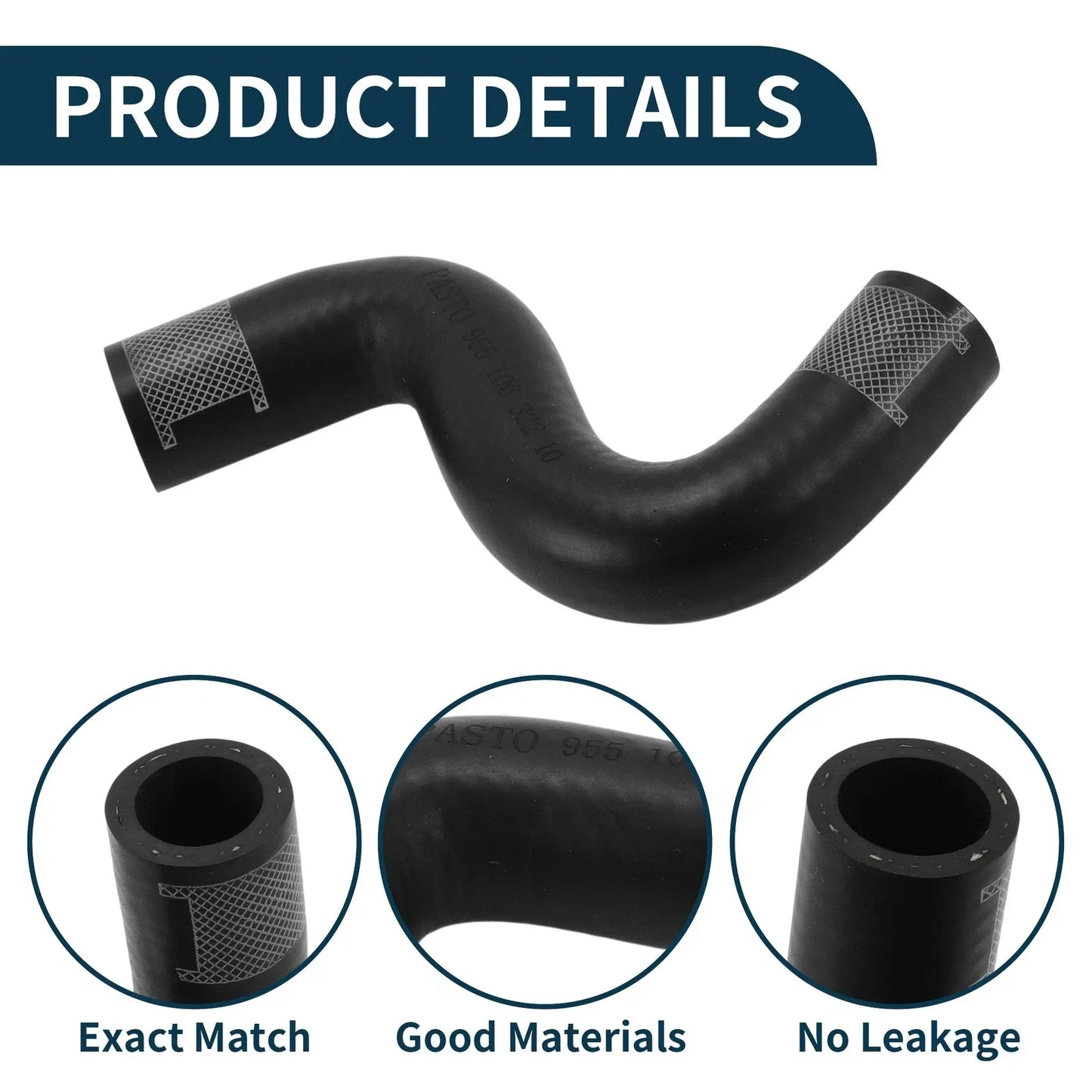 Radiator Hose for Porsche Cayenne 2009 (2009) - Rubber Coolant Pipe
