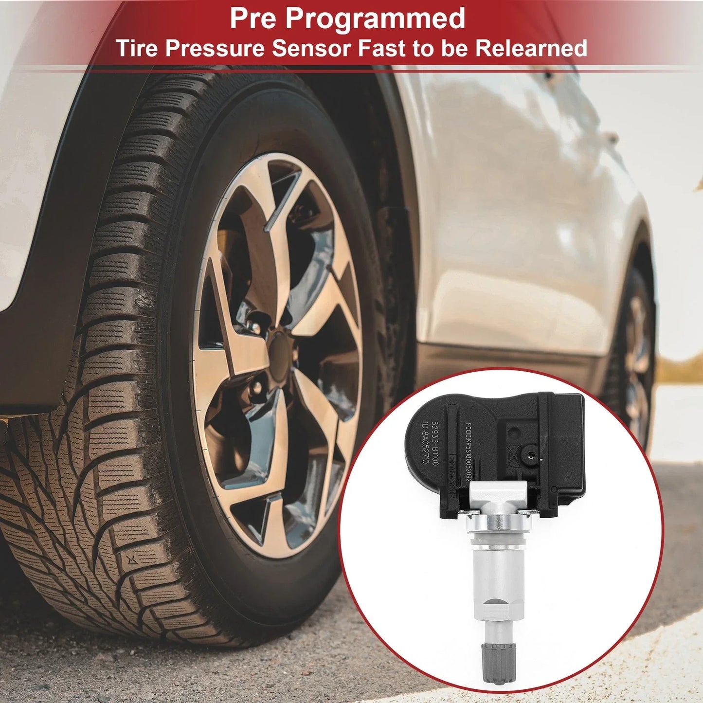 Tire Pressure Sensor 433MHz for Hyundai Accent (2015-2017) 1 x Pcs