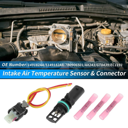 Intake Air Temperature Sensor Connector Kit for Chrysler Jeep ()