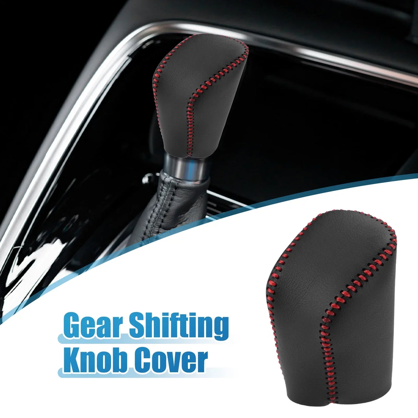 Gear Shifting Knob Cover for Lexus GS 300 2018-2019 Black Red