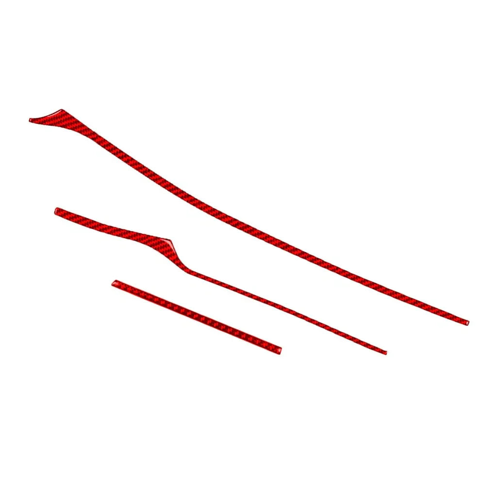 Dashboard Panel Cover Trim Strips for Kia Stinger 2018-2023 Red RHD
