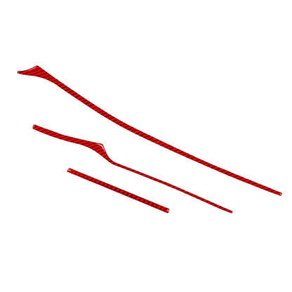 Dashboard Panel Cover Trim Strips for Kia Stinger 2018-2023 Red RHD
