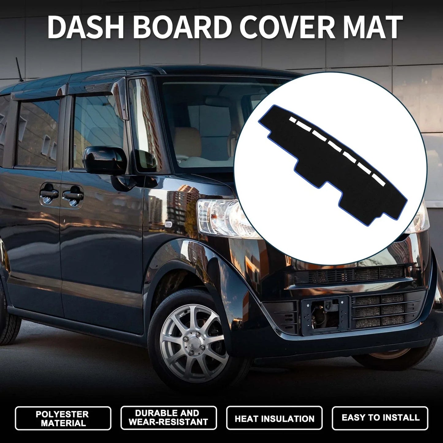 Dashboard Cover Mat for Honda N-VAN JJ1 JJ2 Sun Protector Pad (2018-2023)