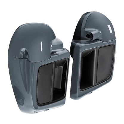 Lower Vented Fairings for Harley Touring 2014-2023 Gunship Gray