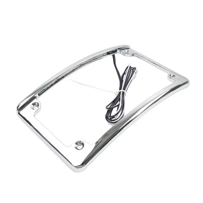 Rear License Plate Frame Bracket with Light for Harley Touring Glide (2009-2023)