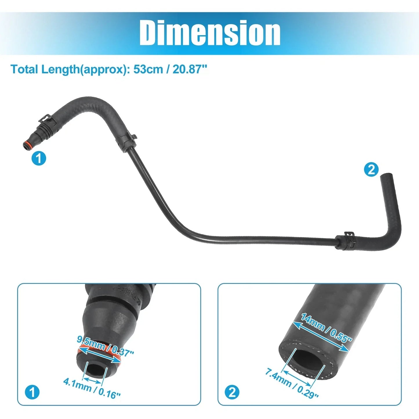 Radiator Engine Coolant Hose for Mercedes-Benz C 230 1.8L L4 (2002-2007)