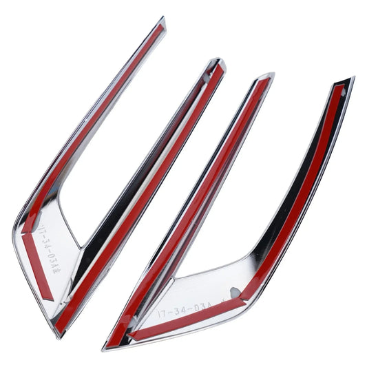 2 x Fog Lamp Decoration Lamp Cover Trim ABS Plastic Car Light
