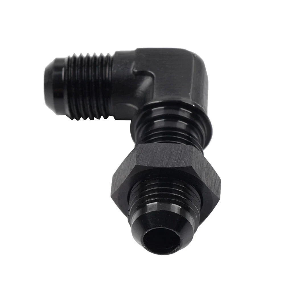 10AN Male to Male Flare 90�� Union Bulkhead Adapter Fitting for Car