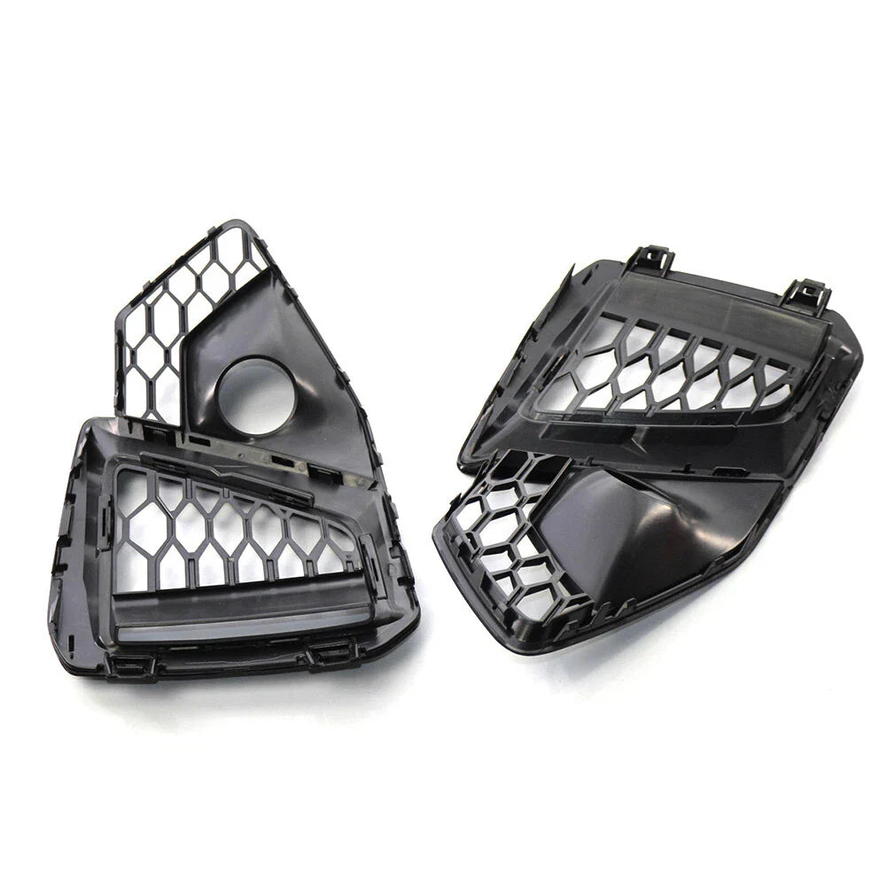 Gloss Black Front Bumper Fog Light Grille for Audi A4L (2020-2022)