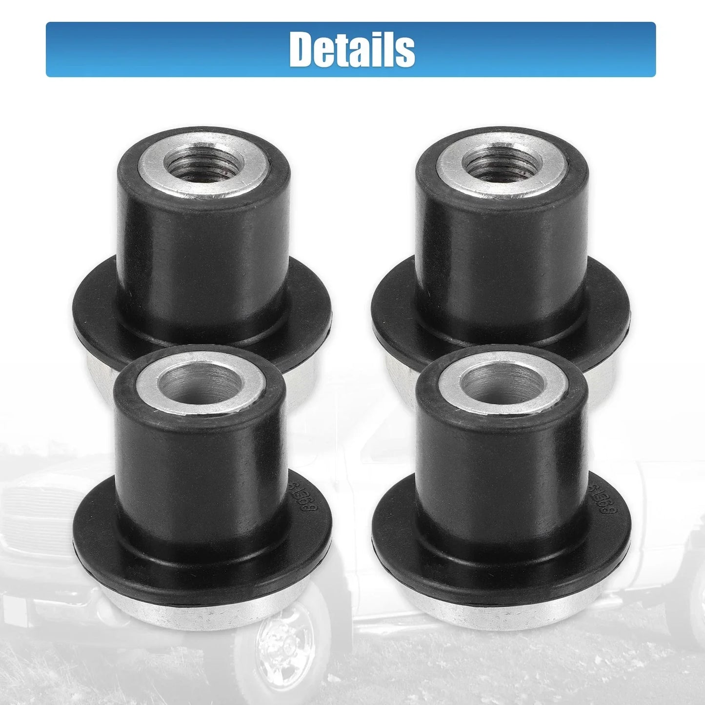 4pcs Steering Rack & Pinion Mount Bushings for Dodge Ram (2002-2018)