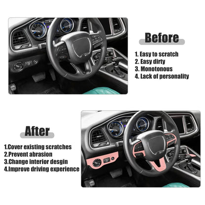 Steering Wheel Trim for Dodge Charger Challenger 2015-2021 - Pink