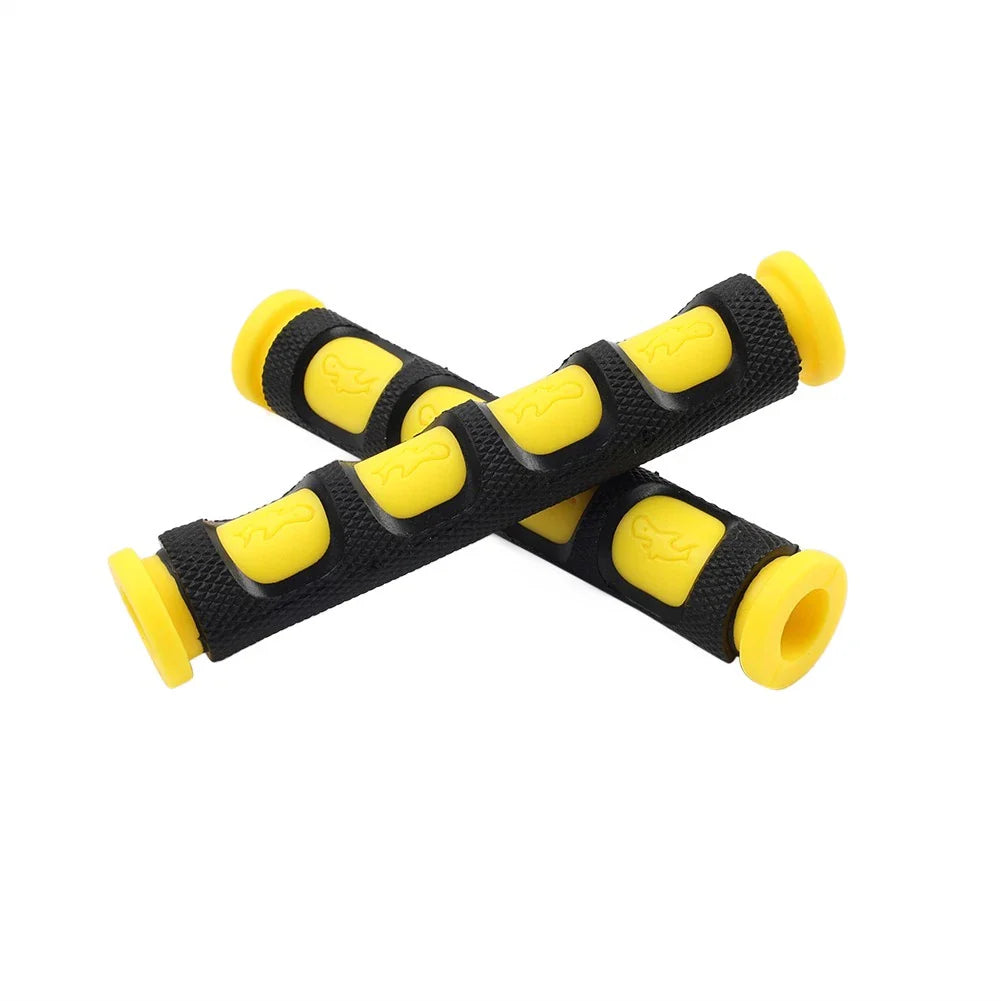 Yellow Rubber Handle Brake Grip Sleeves for Universal Motorcycle