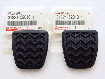 2 x Genuine Brake Clutch Pedal Pads for 2005-2014 Toyota Hilux & 2002-2006 Corolla