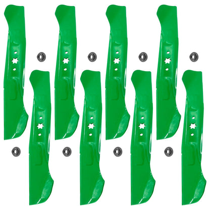 Deck Blades 46 Inch Replacement with Nuts for Cub Cadet LTX1045 (2018–2024)