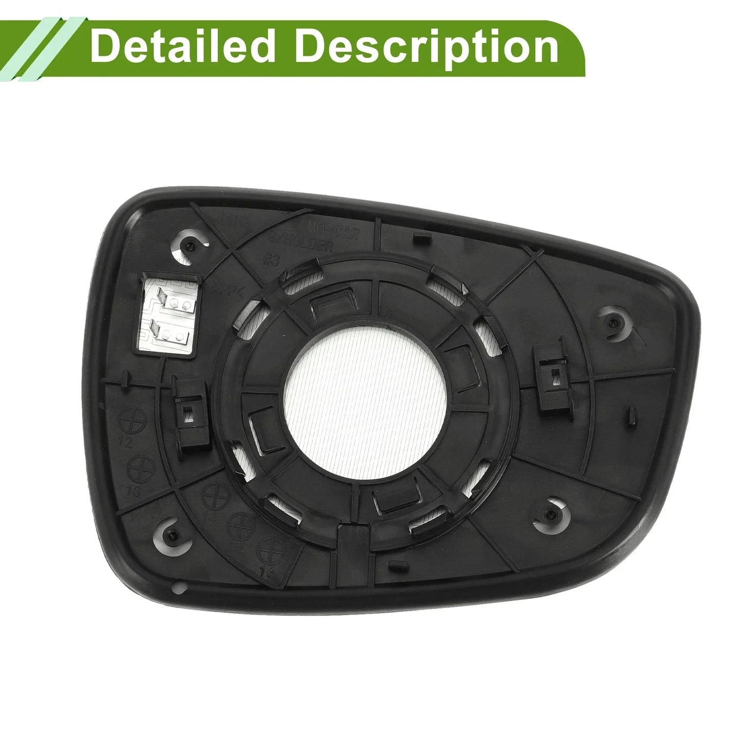 Heated Left Side Mirror Glass for HYUNDAI I30 GD (2012-2017)