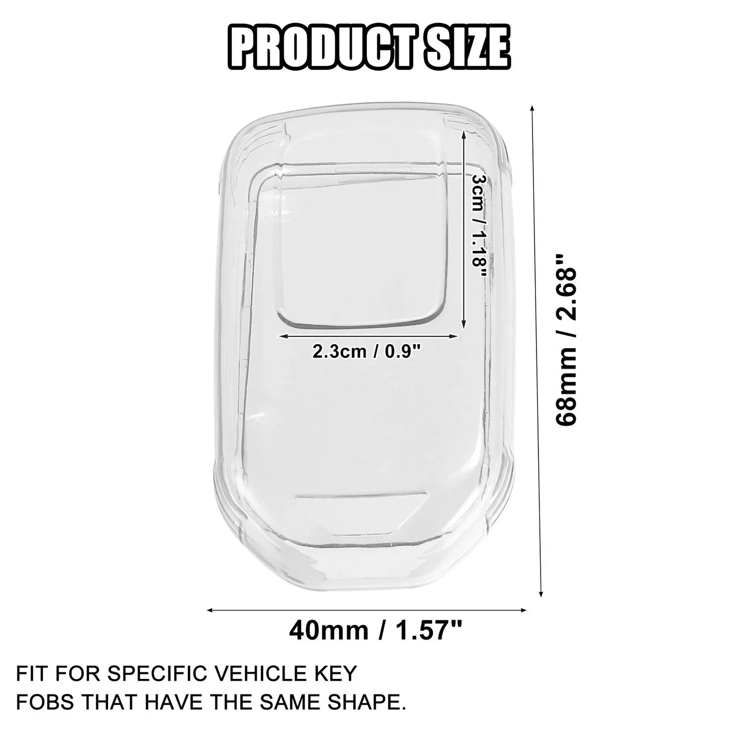 Key Fob Remote Control Cover TPU Shell for Honda Accord (2018-2023)
