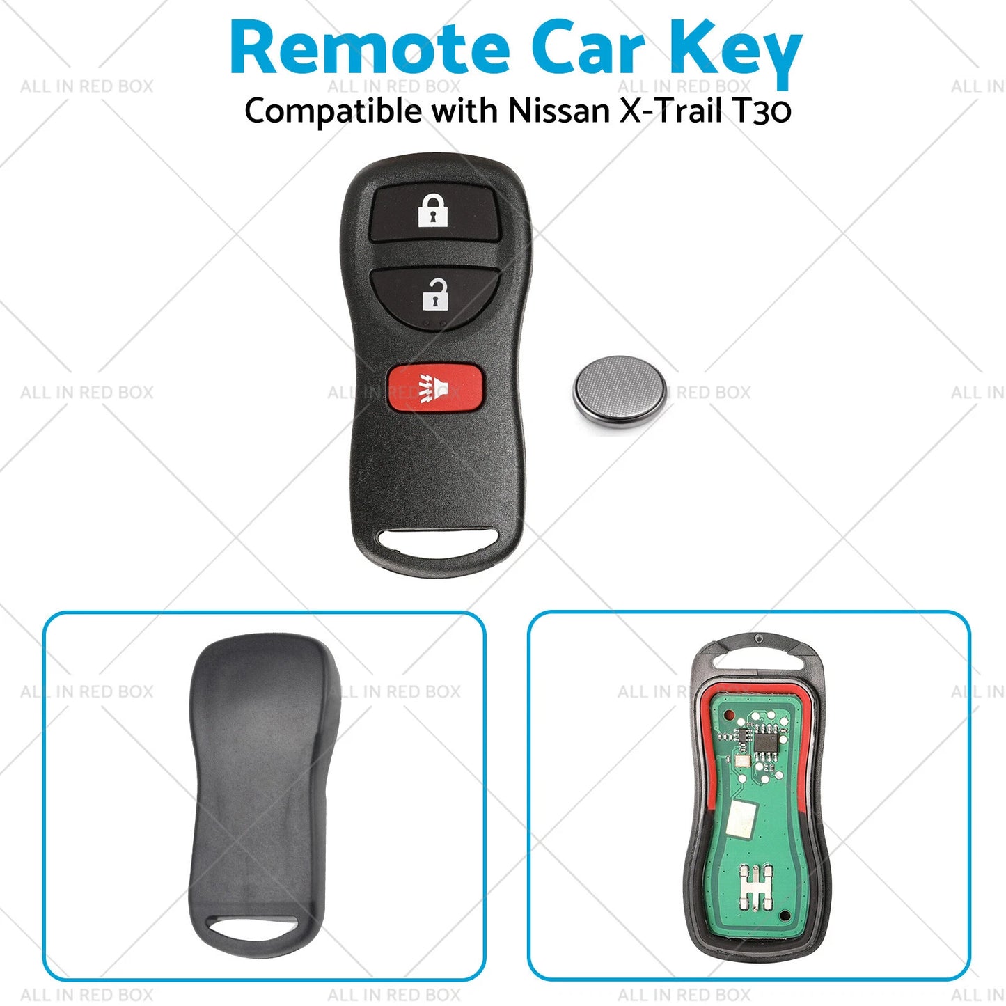 Remote Flip Key for Nissan X-Trail T30 (2002-2007) 433MHz Replacement