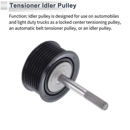 Drive Belt Idler Pulley for Porsche Cayenne (2008-2015) Black 1 x Piece
